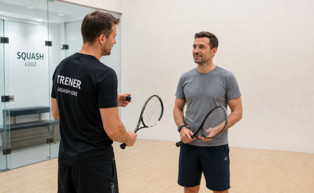 Pierwszy trening squasha w Łodzi z trenerem Pierwszy trening squasha Łódź